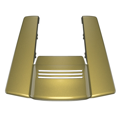 AdvanBlack No Cutout Olive Gold Stretched Rear Fender Extension For 2014+ Harley Davidson Touring Models