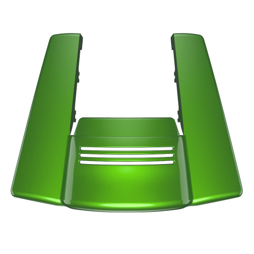 AdvanBlack No Cutout Radioactive Green Stretched Rear Fender Extension For 2018+ Harley Davidson Touring Models