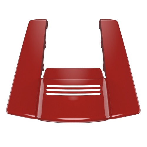 AdvanBlack No Cutout Red Hot Sunglo Stretched Rear Fender Extension For '09-'13  Harley Davidson Touring Models