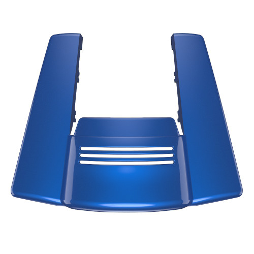 Advanblack  No Cutout Superior Blue Stretched Rear Fender Extension For 2014+ Harley Davidson Touring Models