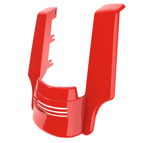 Advanblack Dual Cutout Performance Orange Stretched Rear Fender Extension For 2014+ Harley Davidson Touring Models