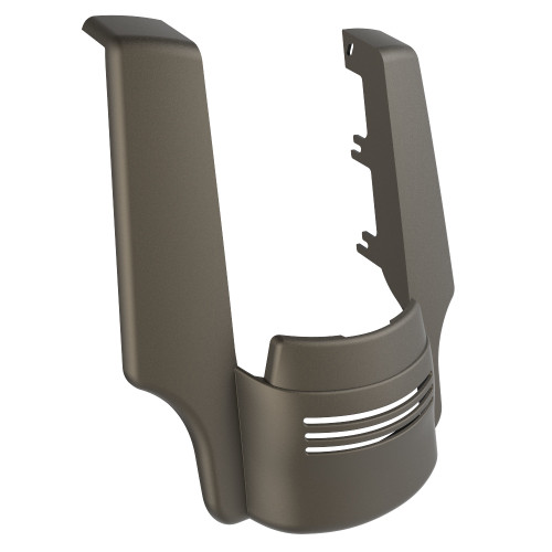AdvanBlack Dual Cutout River Rock Gray Denim Stretched Rear Fender Extension For 2014+ Harley Davidson Touring Models
