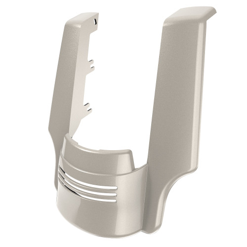 Advanblack Dual Cutout White Sand Pearl Stretched Rear Fender Extension For 2014+ Harley Davidson Touring Models