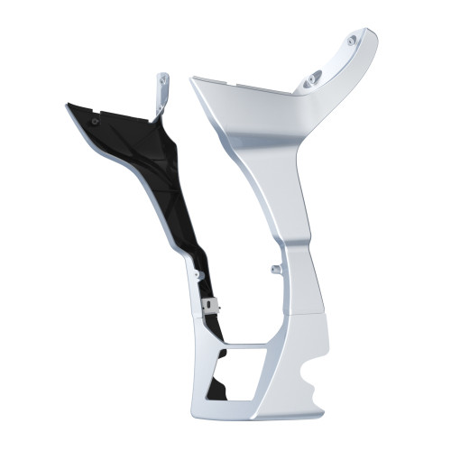 Barracuda Silver Fairing Spoiler Kit for Harley Road Glide 2017-later