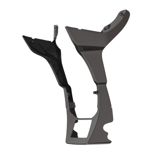 Black Jack Metallic Fairing Spoiler Kit for Harley Road Glide 2017-later