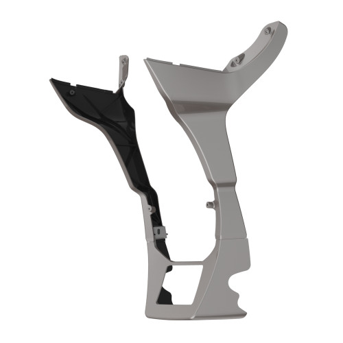 Billet Silver Fairing Spoiler Kit for Harley Road Glide 2017-later