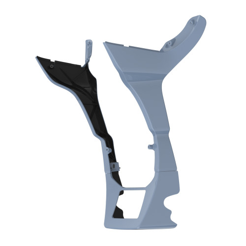 Gunship Gray Fairing Spoiler Kit for Harley Road Glide 2017-later