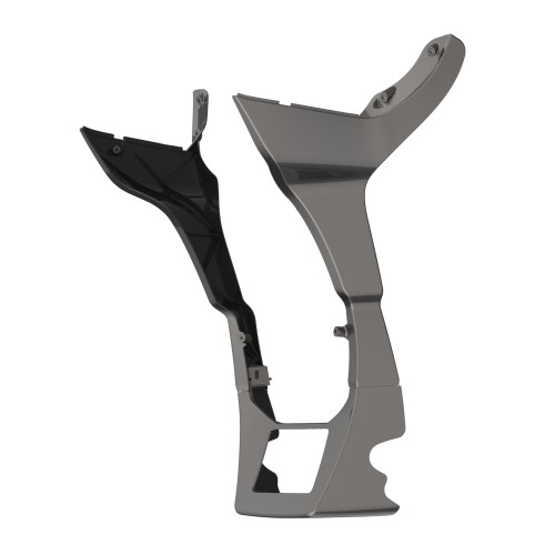 Silver Flux Fairing Spoiler Kit for Harley Road Glide 2017-later