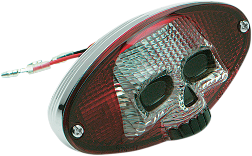 Taillight - Red Cat Eye with Skull Face