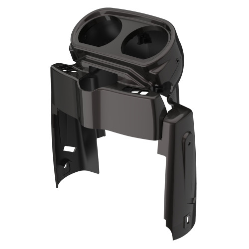 Advanblack Black Jack Metallic Gauge Cluster Cover for Harley Road Glide 2015up