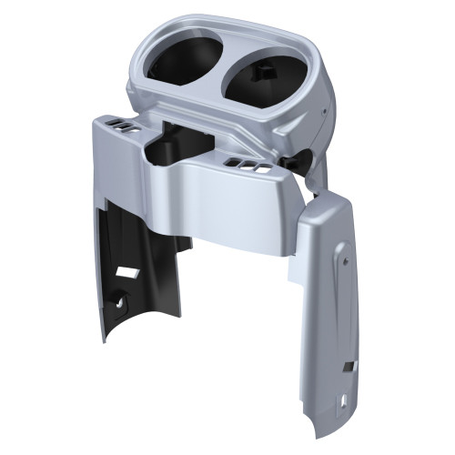 Advanblack Brilliant Silver Gauge Cluster Cover for Harley Road Glide 2015up