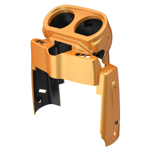 Advanblack Hard Candy Gold Flake Gauge Cluster Cover for Harley Road Glide 2015up