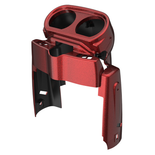 Hard Candy Hot Rod Red Flake Gauge Cluster Cover fits Harley Road Glide 2015up