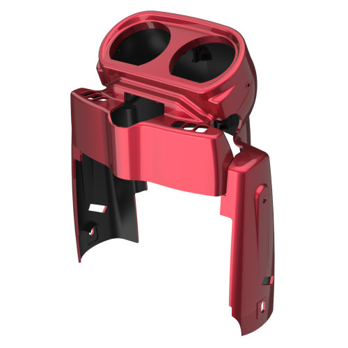 Advanblack Velocity Red Sunglo Gauge Cluster Cover for Harley Road Glide 2015up