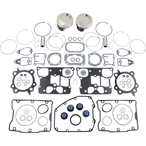 Wiseco #VT2711 - Piston Kit with Gasket - +0.010" - Twin Cam 88" Bored to 1550 cc (95 Cubic Inch)