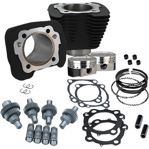 S&S Cycle #910-0699 - Hooligan Kit - 883 cc to 1200 cc - Wrinkle Black - Sportster