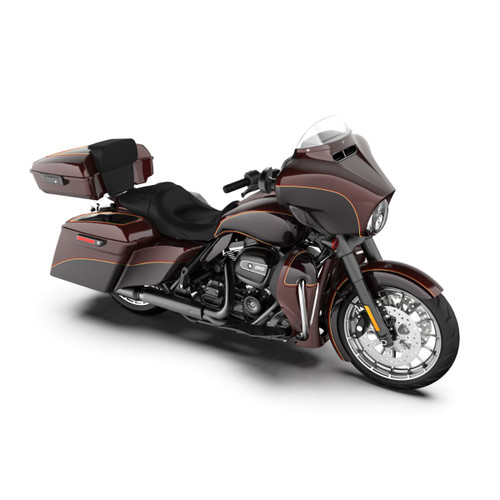 Mysterious Red Sunglo and Blackened Cayenne 4.5'' STRETCHED SADDLEBAG BOTTOMS FOR HARLEY DAVIDSON 2014+ TOURING