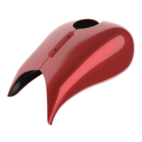 Advanblack Ember Red Sunglo Extended Stretched Tank Cover for Harley 2008-2020 Street Glide & Road Glide