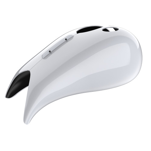 Advanblack Crushed ICE Pearl Extended Stretched Tank Cover for Harley 2008-2020 Street Glide & Road Glide