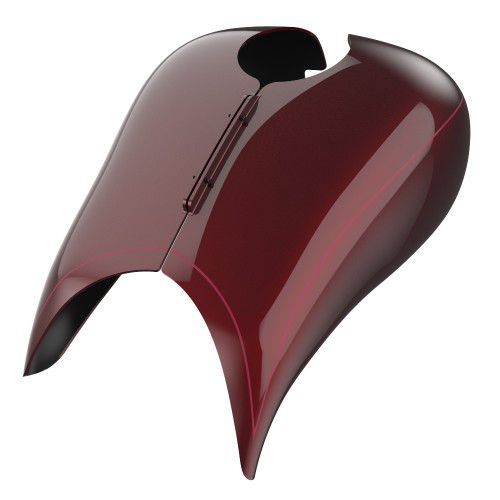 Advanblack Mysterious Red Sunglo Extended Stretched Tank Cover for Harley 2008-2020 Street Glide & Road Glide