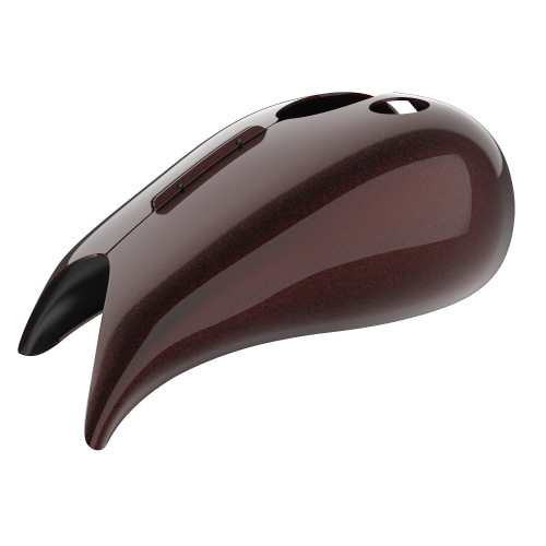 Advanblack Merlot Sunglo Extended Stretched Tank Cover for Harley 2008-2020 Street Glide & Road Glide