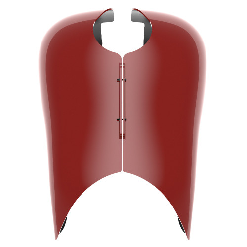 Advanblack Red Hot Sunglo Extended Stretched Tank Cover for Harley 2008-2020 Street Glide & Road Glide