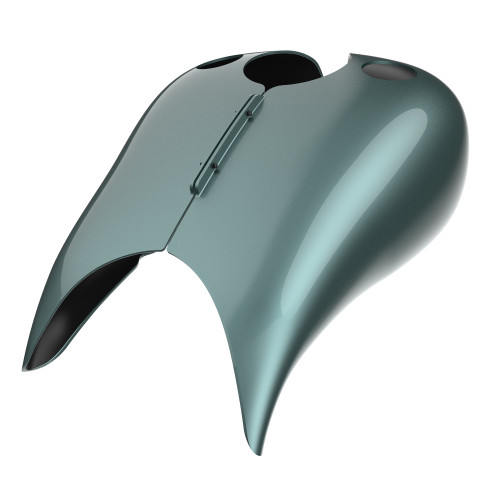Advanblack Silver Pine Extended Stretched Tank Cover for Harley 2008-2020 Street Glide & Road Glide