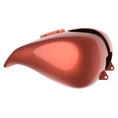 Advanblack Sedona Orange Extended Stretched Tank Cover for Harley 2008-2020 Street Glide & Road Glide