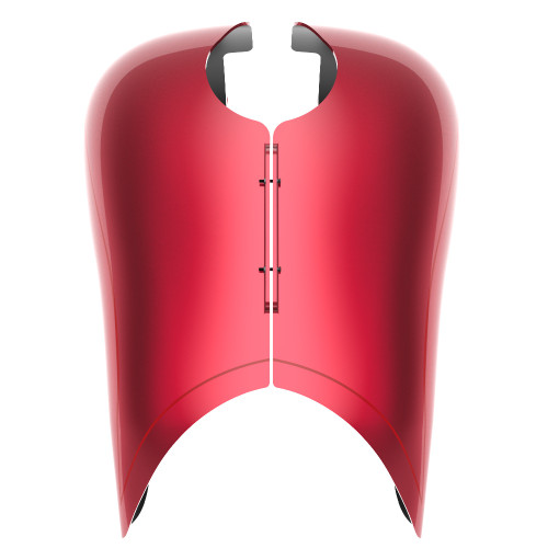 Advanblack Velocity Red Sunglo Extended Stretched Tank Cover for Harley 2008-2020 Street Glide & Road Glide