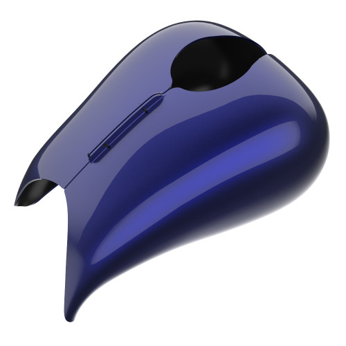 Advanblack Zephyr Blue Extended Stretched Tank Cover for Harley 2008-2020 Street Glide & Road Glide