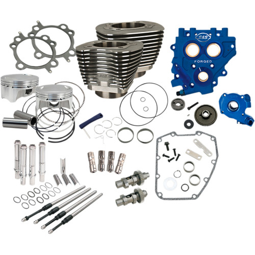 S&S Cycle #330-0669 - 110" Power Package Performance Kit - Gear Drive - Black
