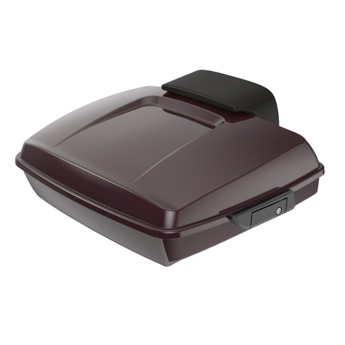 Advanblack Black Cherry  Razor Tour Pack Trunk Luggage Pad For '97-'20 Harley Touring Street Electra Road Glide