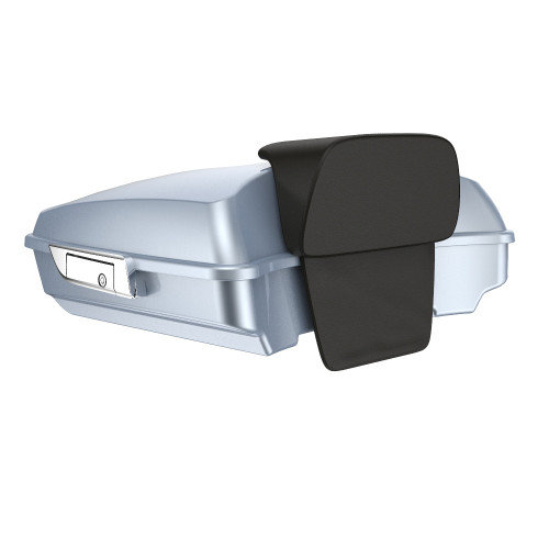 Advanblack Baracuda Silver Razor Tour Pack Pad For '97-'21 Harley Touring Street Electra Road Glide