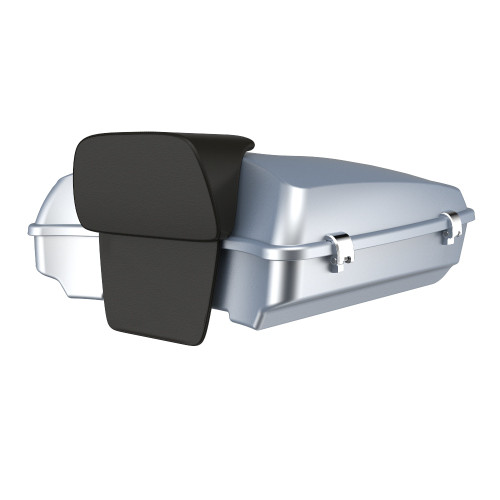 Advanblack Barracuda Silver Denim Razor Tour Pack Pad For '97-'21 Harley Touring Street Electra Road Glide