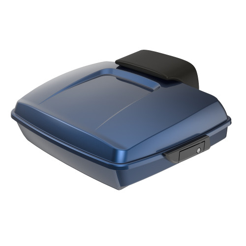 Advanblack Big Blue Pearl Razor Tour Pack Trunk Luggage Pad For '97-'21 Harley Touring Street Electra Road Glide