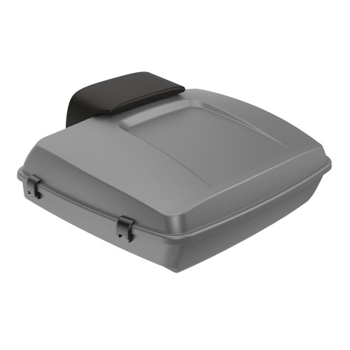 Advanblack Charcoal Denim Razor Tour Pack Pak Luggage Trunk Pad For '97-'21 Harley Touring Street Electra Road Glide