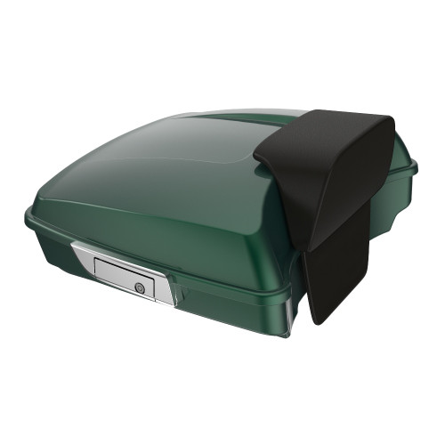 Advanblack Deep Jade Pearl  Razor Tour Pack Pak Pad Luggage Trunk For '97-'21 Harley Touring Street Electra Road Glide