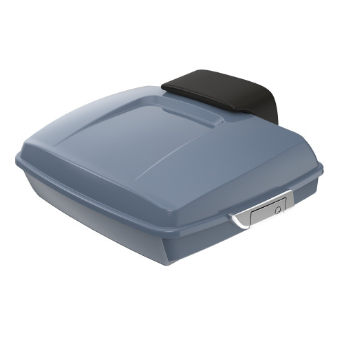 Advanblack Gunship Gray Razor Tour Pack Pak Luggage Trunk Pad For '97-'21 Harley Davidson Touring