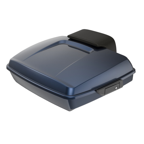 Advanblack Midnight Blue Razor Tour Pack Pad Luggage Trunk For '97-'21 Harley Touring Street Electra Road Glide