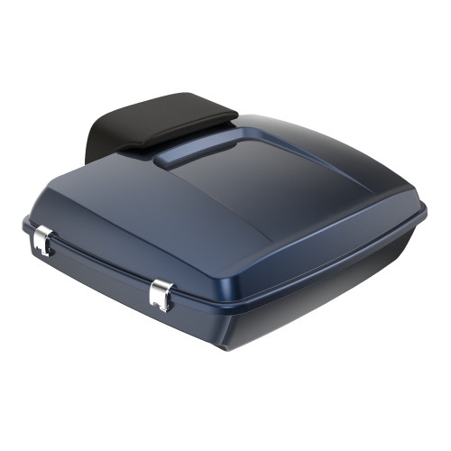 Advanblack Midnight Blue Razor Tour Pack Pad Luggage Trunk For '97-'21 Harley Touring Street Electra Road Glide