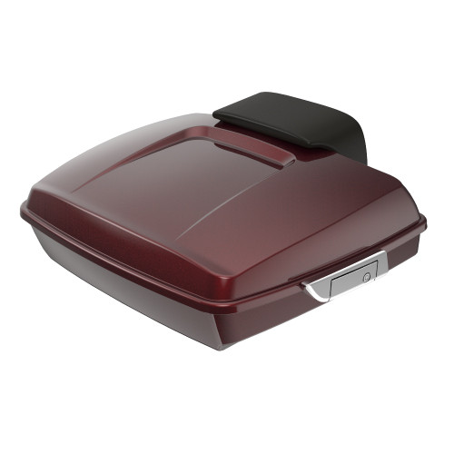 Advanblack Mysterious Red Sunglo Razor Tour Pack Pad Luggage Trunk For '97-'21 Harley Touring Street Electra Road Glide