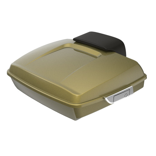 Advanblack Olive Gold Razor Tour Pack Trunk Luggage Pad For '97-'21 Harley Davidson Touring Street Electra Road Glide