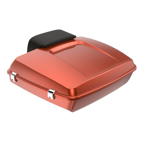 Advanblack Orange Lava Razor Tour Pack Pad For '97-'21 Harley Touring Street Electra Road Glide