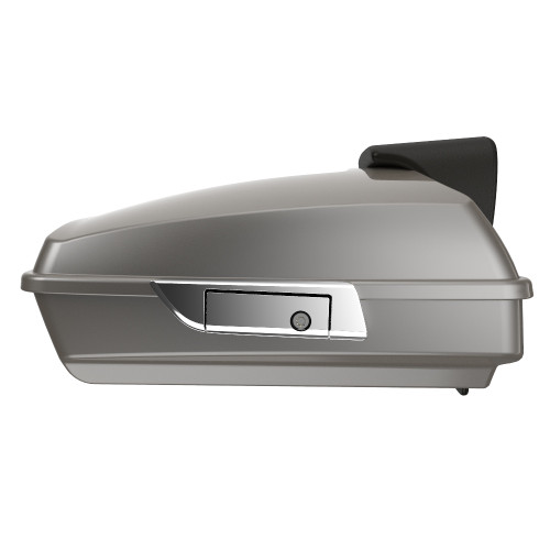 Advanblack Pewter Pearl Razor Tour Pack Pad Luggage Trunk For '97-'21 Harley Touring Street Electra Road Glide