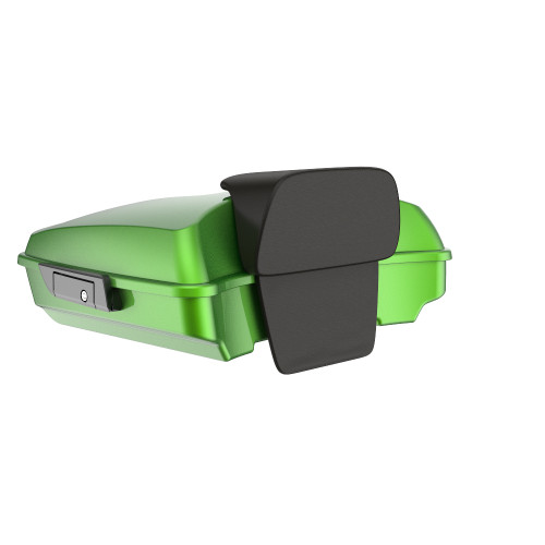 Advanblack Radioactive Green Razor Tour Pack Pak Luggage Trunk Pad For '97-'21 Harley Touring Street Electra Road Glide