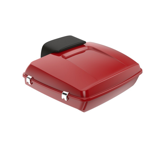 Advanblack Redline Red Razor Tour Pack Pak Luggage Trunk Pad For '97-'22 Harley Touring Street Electra Road Glide