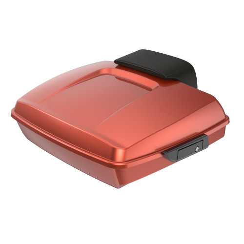 Advanblack Sedona Orange Razor Tour Pack Pak Luggage Trunk Pad For '97-'21 Harley Touring Street Electra Road Glide