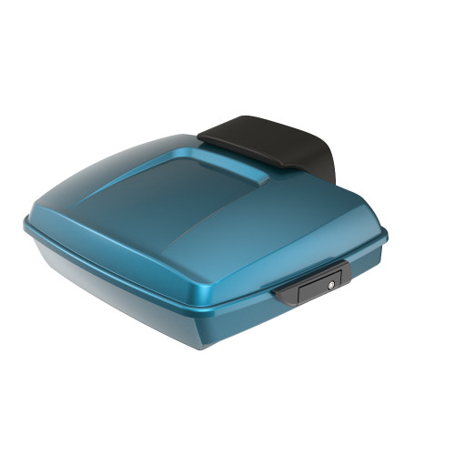 Advanblack Tahitian Teal Razor Tour Pack Pad Trunk Luggage For '97-'21 Harley Touring Street Electra Road Glide