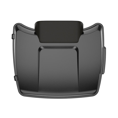 Black Quartz Razor Tour Pack Pad Luggage Trunk For '97-'23 Harley Touring