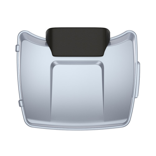 Brilliant Silver Razor Tour Pack Pad Luggage Trunk For '97-'23 Harley Touring